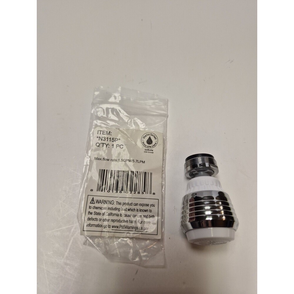 Niagara Conservation dual-spray swivel kitchen faucet N3115P 360-deg WaterSense
